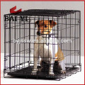 Black Dog Cage Crate Maleta de animales plegable Kennel